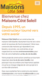 Mobile Screenshot of maisonscotesoleil.fr